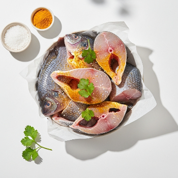 Fish Cut & Marination (Salt + Turmeric) | Live Fish Centre | Malmatta No. PENN00017806 New Janta Sanitary, Antora Road Near MSCB Office, Pen, Raigad, Maharashtra, 402107