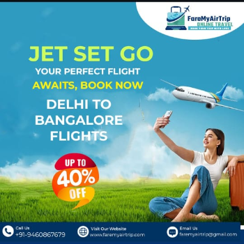 Delhi to Banglore flights FAREMYAIRTRIP TEC, 215 VPO LUTTU, Malsisar, Rajasthan 333010