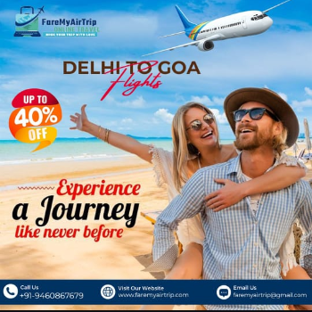 Delhi to Goa flights FAREMYAIRTRIP TEC, 215 VPO LUTTU, Malsisar, Rajasthan 333010
