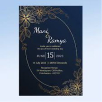 Simple Wedding Card Patel Computer & Photocopy 3MV4+F63, Raipur, Chhattisgarh 495334, India