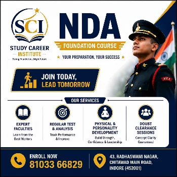 NDA(National defence Academy) at STUDY CAREER INSTITUTE, Indore