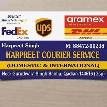 All Type of Courier Services in Qadian Affordable Courier Services In Qadian — Harpreet Courier Service 