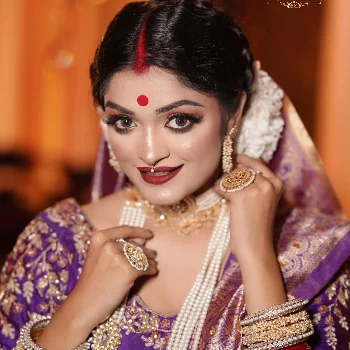 Bengali Reception Bridal Makeup in Dhanbad | Business Name  