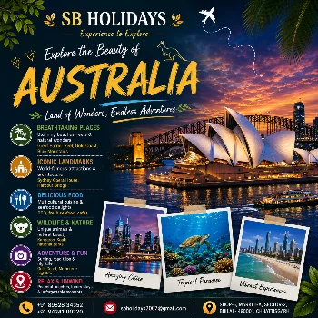 AUSTRALIA TOUR S B TRAVELS AND SERVICES SHOP NO 3 A MARKET SECTOR 2