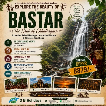 EXPLORE BASTAR TOUR S B TRAVELS AND SERVICES SHOP NO 3 A MARKET SECTOR 2