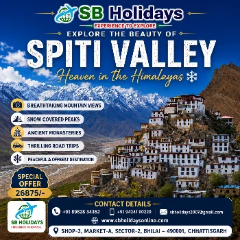 SPITI VALLEY TOUR S B TRAVELS AND SERVICES SHOP NO 3 A MARKET SECTOR 2