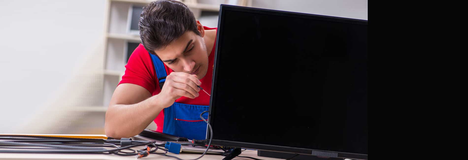 Expert LED and LCD TV Repair Services | Rudra Service | Scarlet Shopping, Near Prime Arcade, Shantinagar Society, Adajan, Surat, Gujarat