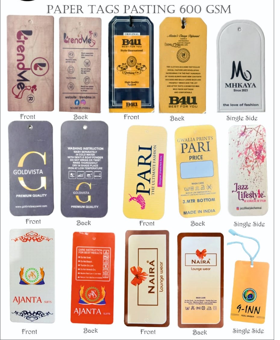 Tag Manufacturers | Specialized Manufacturer & Dealer Of Tags And Labels For Garments | Pratap Nagar , Sanganer Jaipur