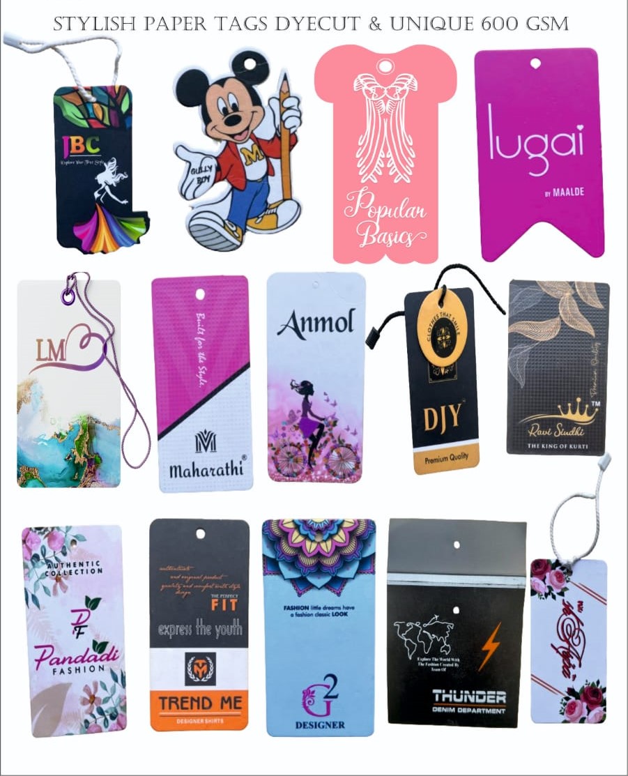 Stylish Paper Tag | Specialized Manufacturer & Dealer Of Tags And Labels For Garments | Pratap Nagar , Sanganer Jaipur