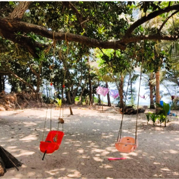 Play area for kids | Nestle Sahyadri Beachfront Homestay | House No 1, Tuddalli , Christian Keei, Murdeshwar