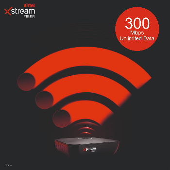 300 Mbps Speed Unlimited Data | Airtel Xtreme Fiber | K Town  Vikas Nagar Dehuroad  Nr Mukai Chowk, Kiwale  PIN 412101