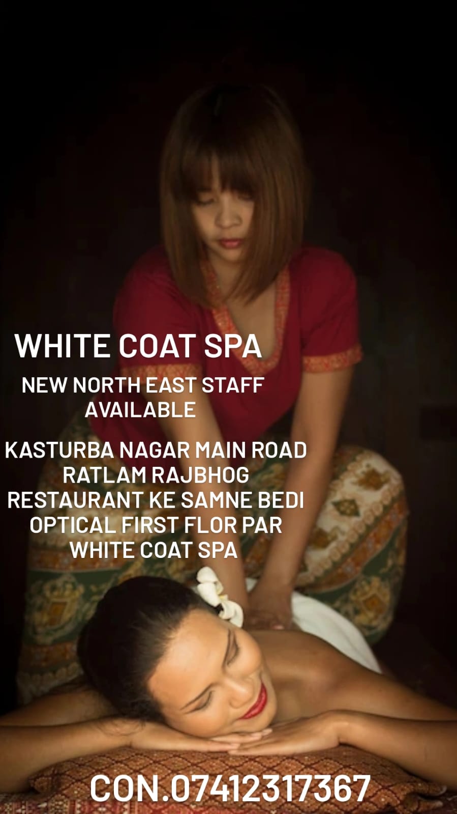 New North East Staff White Coat Spa Kasturba Nagar Main Road No. 1 White Coat Spa  Opposite Rajbhog Restaurant