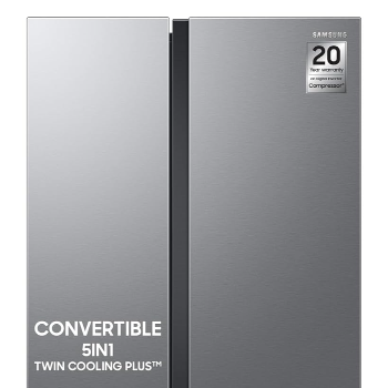 THE AMISTAD VENTURE | Samsung 653L WI-FI Enabled SmartThings Side By Side Inverter Refrigerator (RS76CG8113SLHL, EZ Clean