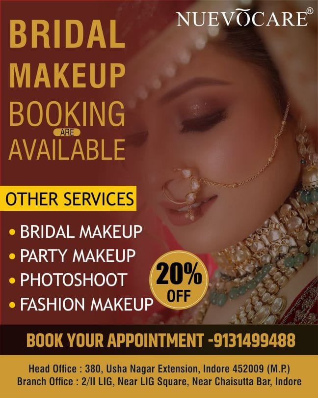 Bridal make up | Nuevo Care | 2/11 LIG, Near LIG Square In Indore