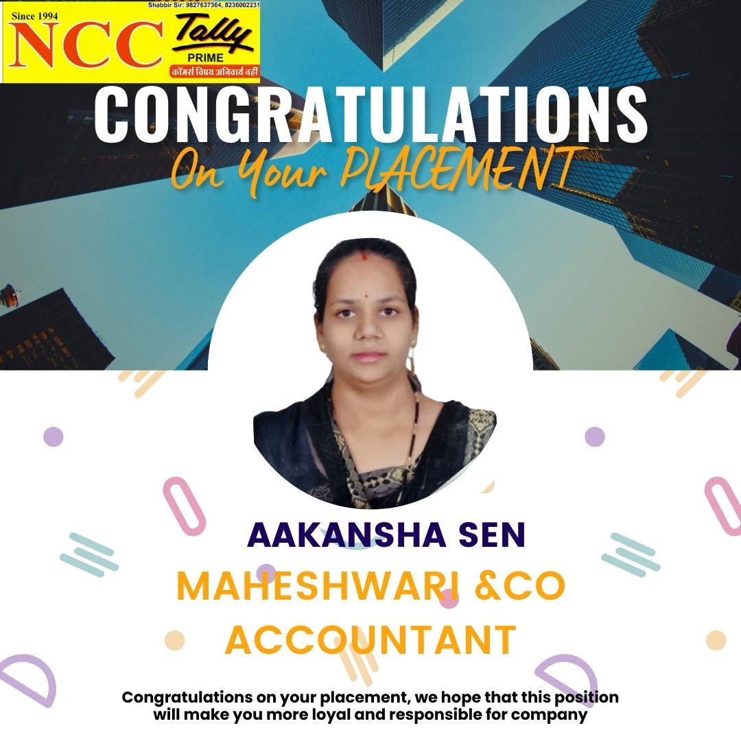 NCC TALLY ACADEMY | PLACEMENT BY NCC