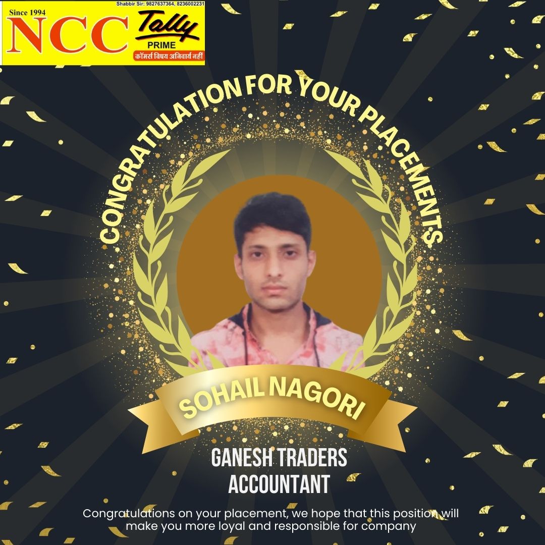 NCC TALLY ACADEMY | PLACEMENTE BY NCC