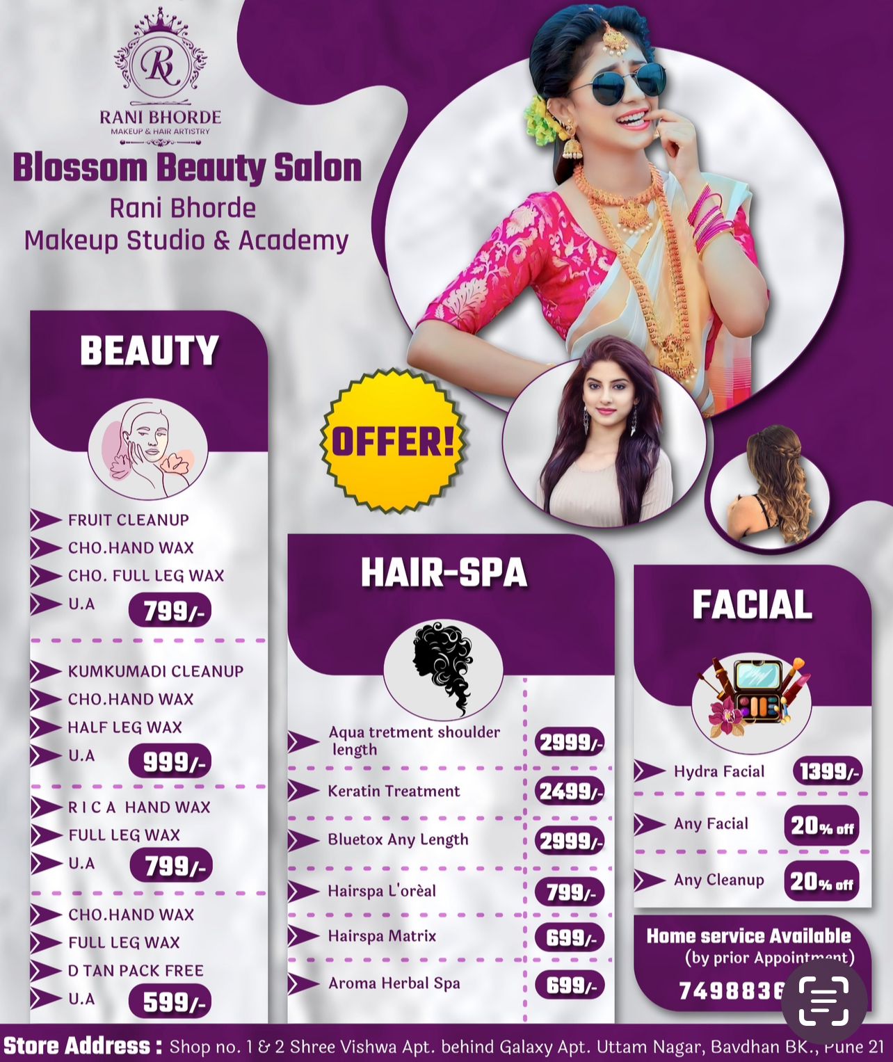 BLOSSOM BEAUTY SALON | Monsoon Offer at Blossom Beauty Salon